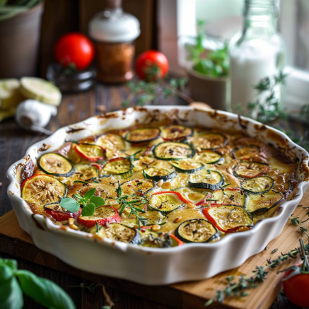 Recette Savoureuse de Clafoutis aux Courgettes