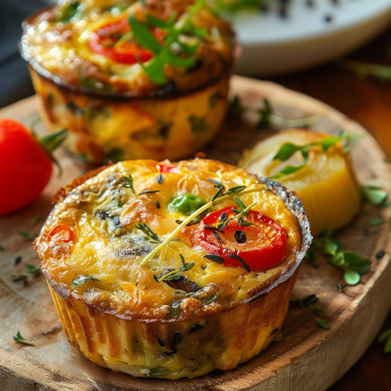Recette de Muffins aux Œufs et Légumes Santé