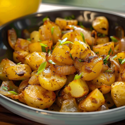 Recette de Pommes de Terre Sautées aux Oignons