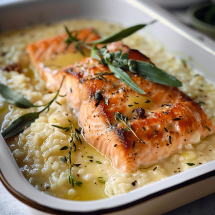 Saumon & Risotto Crémeux