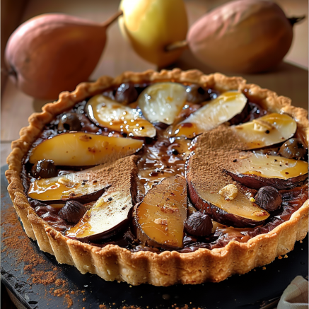 Tarte Chocolat et Poires: Recette Gourmande à Essayer