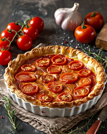 Tarte à la Tomate et à la Moutarde