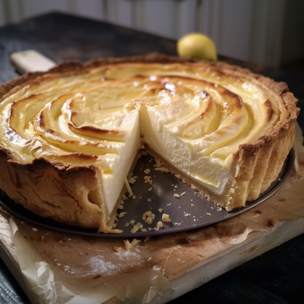 Tarte au Fromage Blanc Citronnée: Recette Fraîche et Gourmande