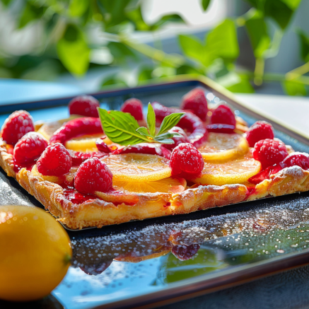 Tarte aux Pêches et Framboises: Recette Fraîche et Gourmande
