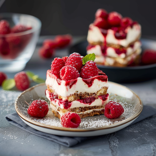 Tiramisu aux Framboises : Douceur Fruitée et Crémeuse