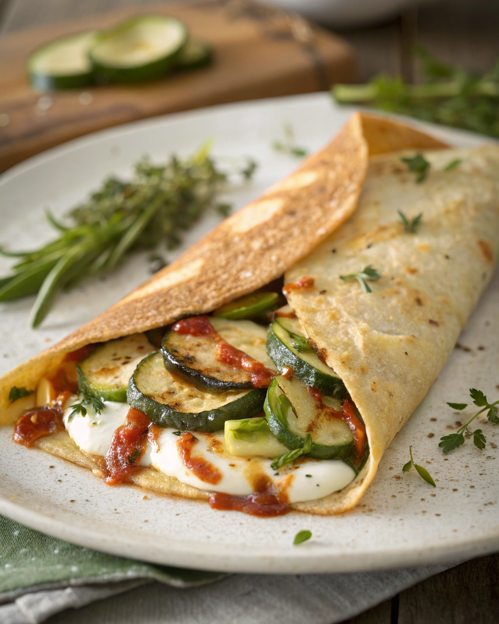Délicieuses Crêpes Courgettes