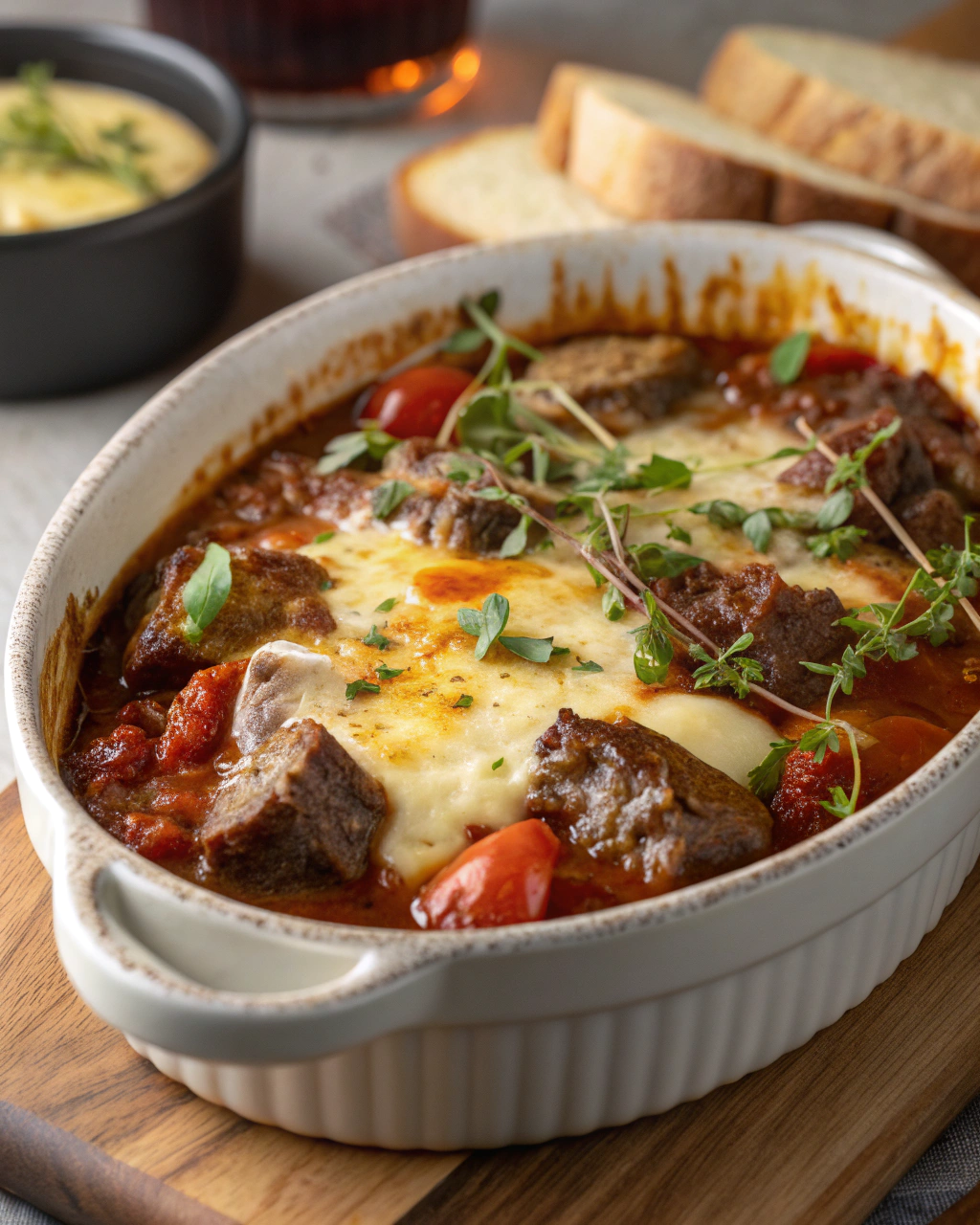 Bœuf braisé sauce purée maison