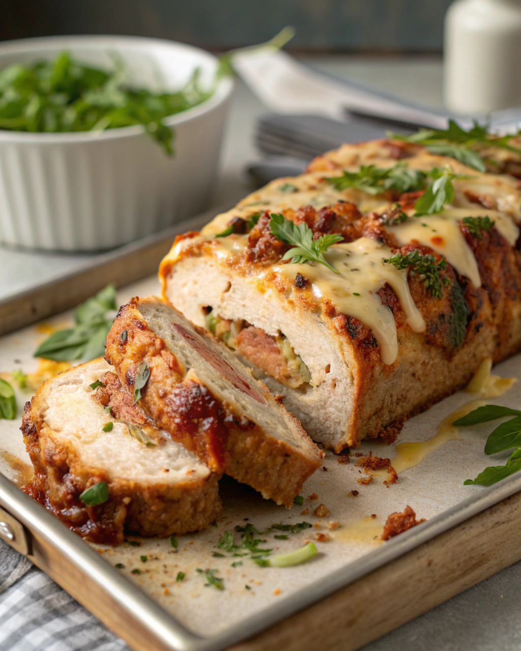 Pain de viande au poulet et parmesan, moelleux et plein de goût