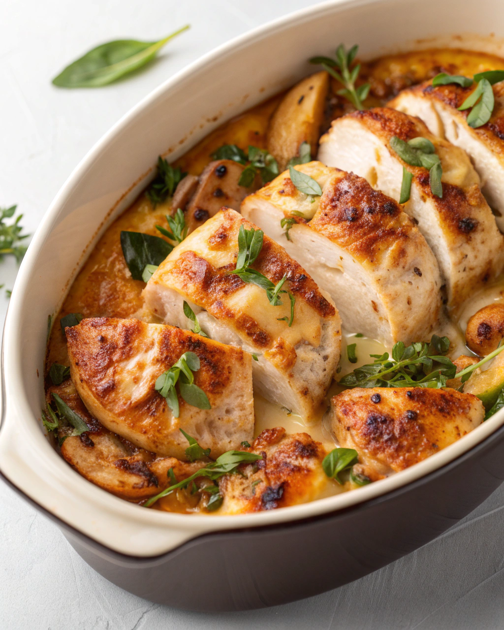 Cassolettes poulet au maroilles