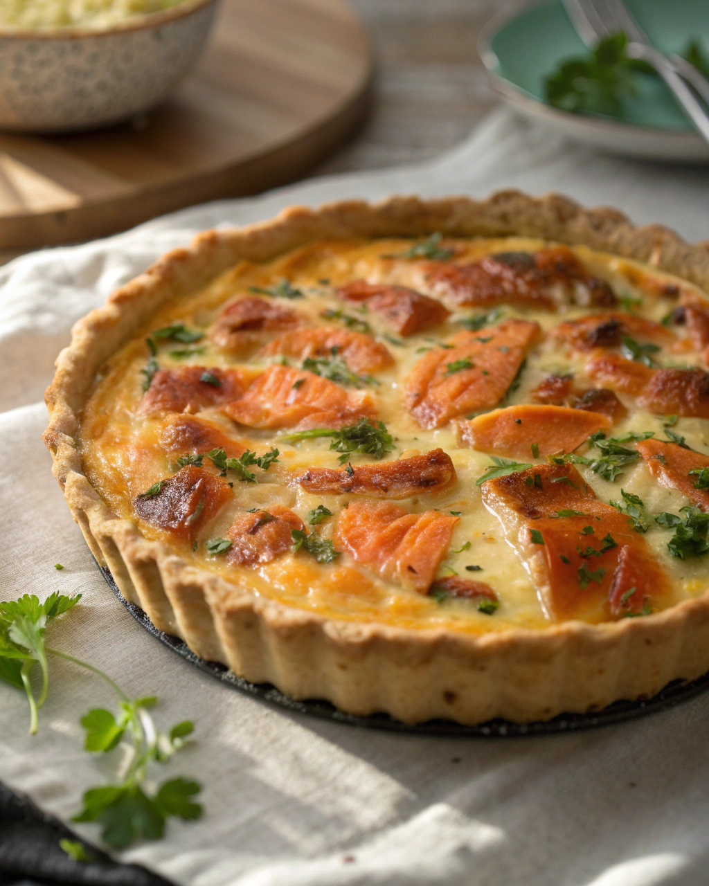Quiche au Saumon et Boursin