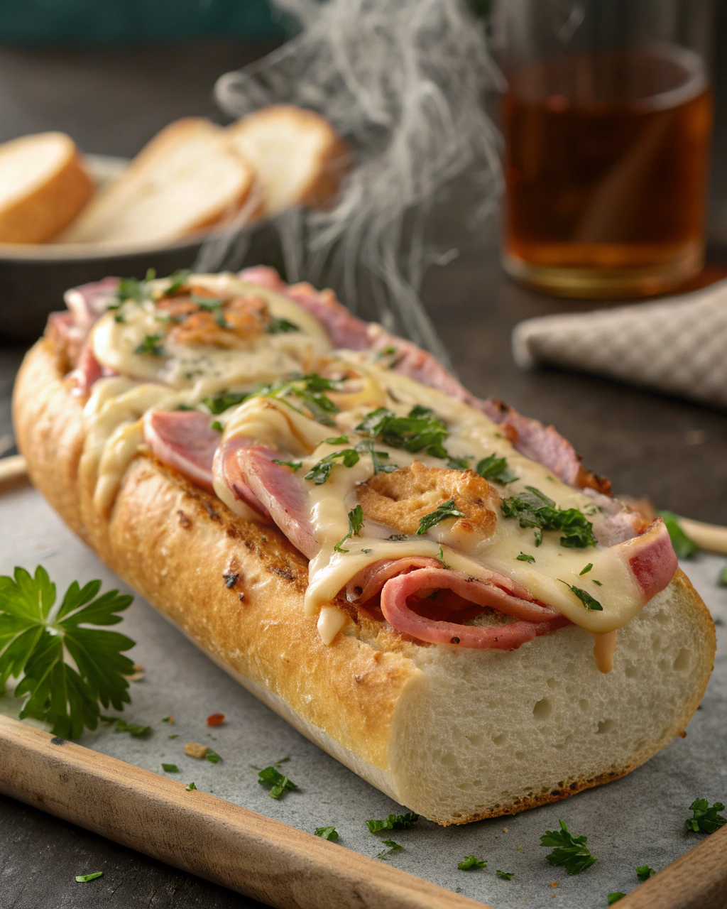 Rouleaux de Pain de Mie au Jambon et au Fromage