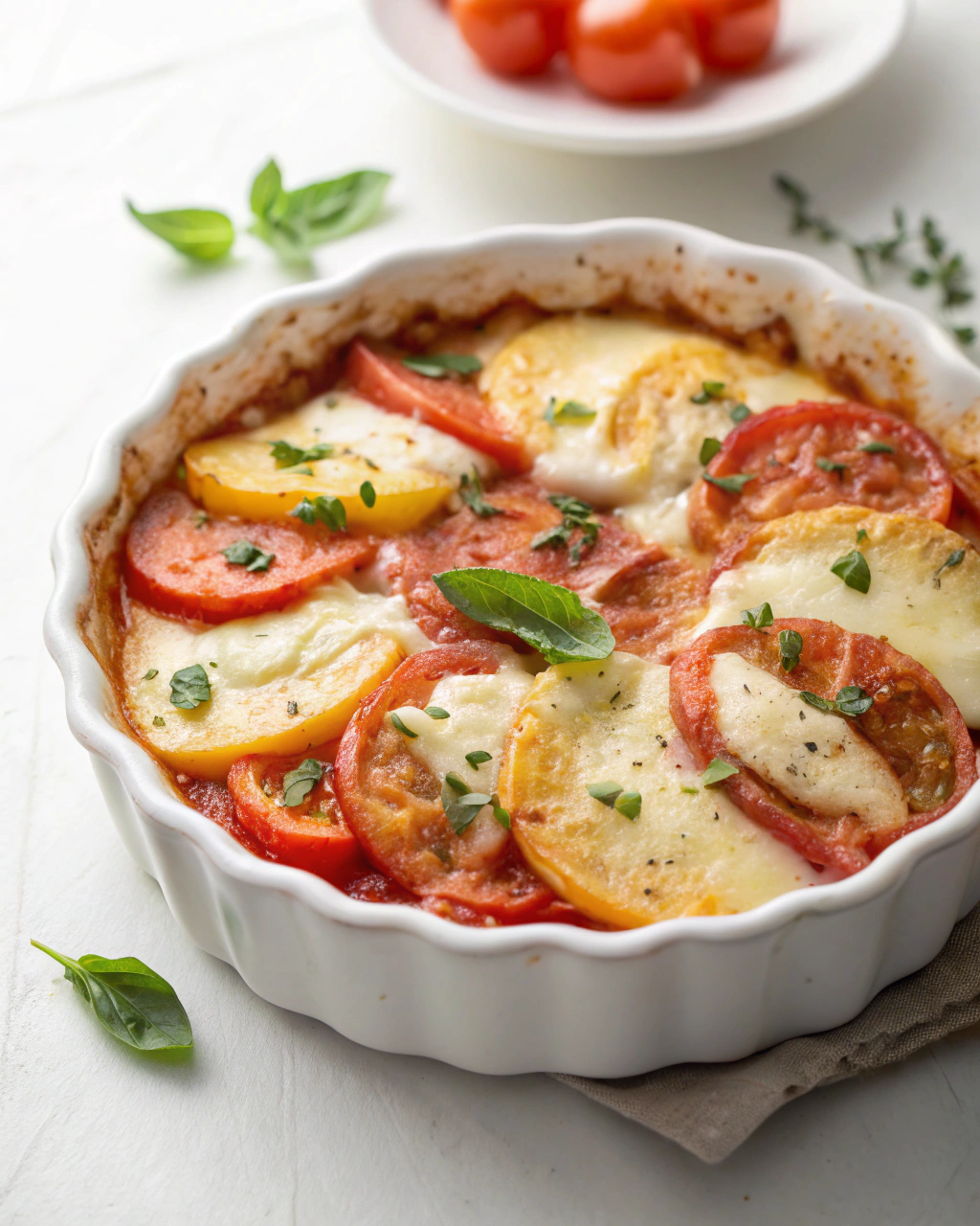 Gratin de Pomme de Terre Tomates et Mozzarella