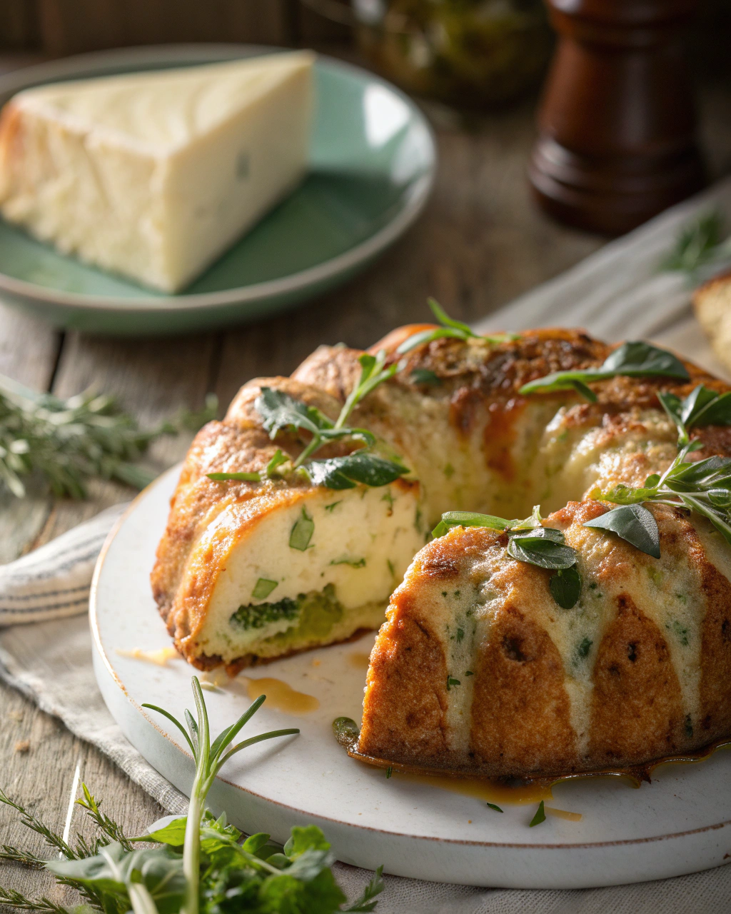 Gâteau courgettes fromage blanc