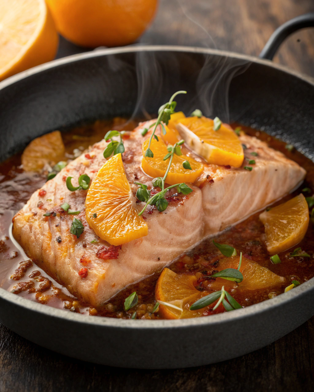 Thon mariné au gingembre et à lorange  frais, acidulé et plein de peps