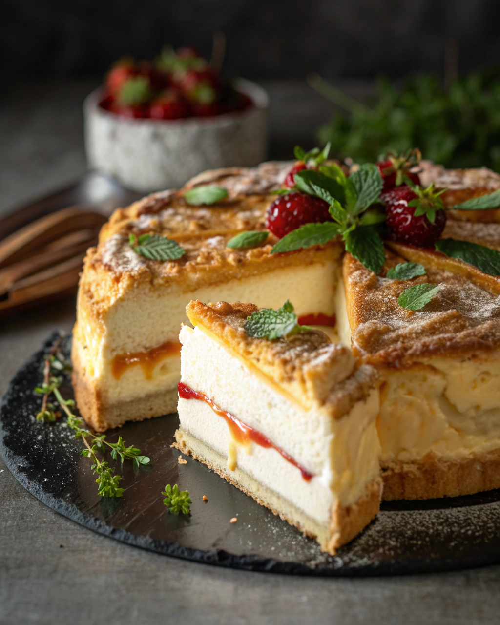 Gâteau Karpatka : la montagne gourmande polonaise à la crème vanille