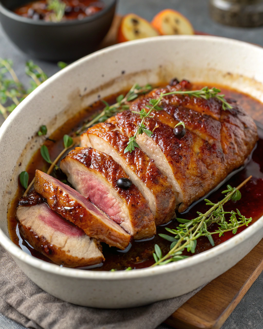 Magret de Canard au Miel et Vinaigre Balsamique : une sauce irrésistible et sucrée-salée