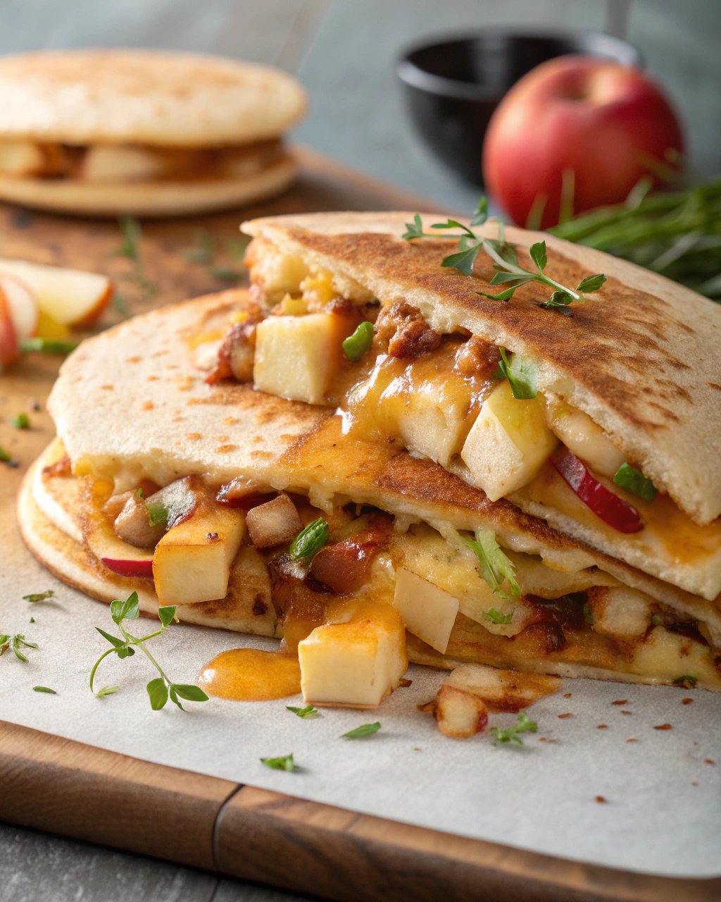 Pancakes aux Pommes et au Yaourt