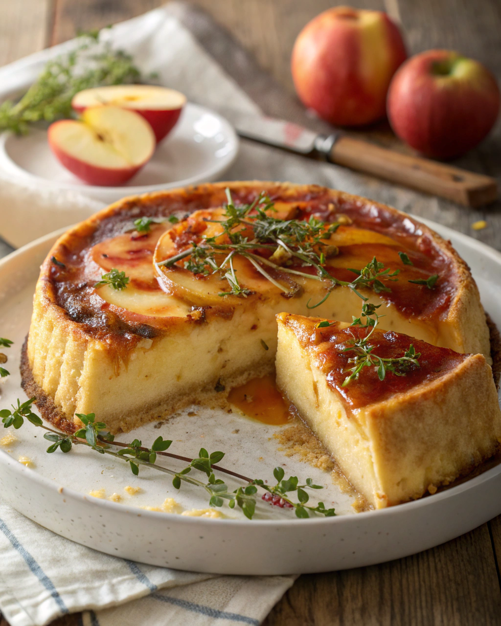 Flan aux Pommes et Yaourt