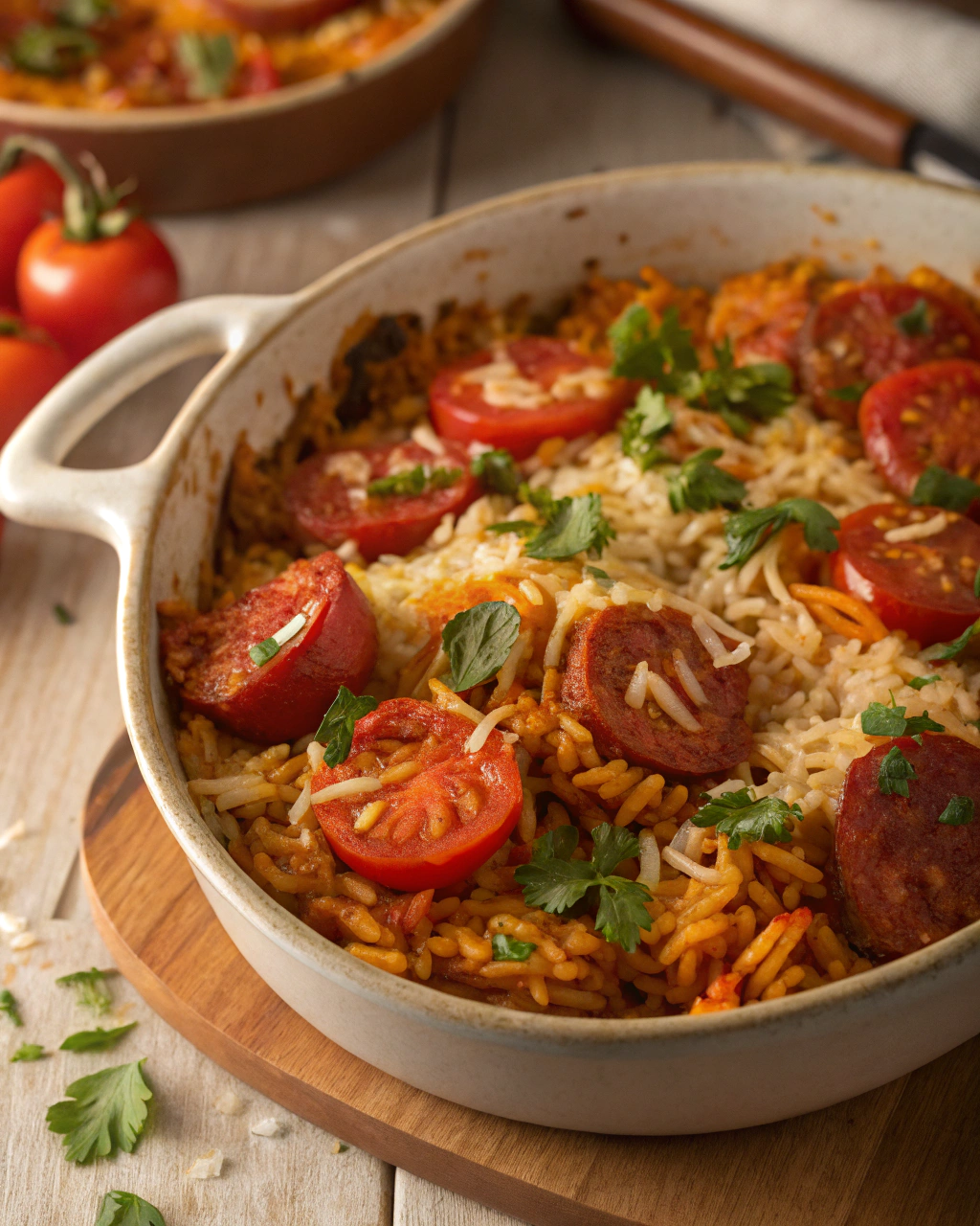 Riz au chorizo et à la tomate   Un plat rapide, savoureux et relevé