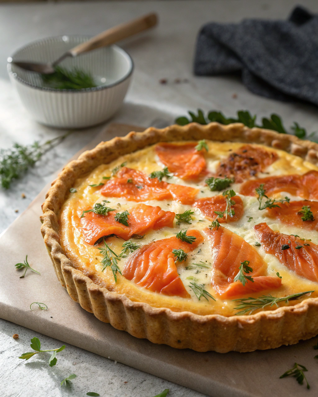 Quiche Saumon Fumé & Boursin