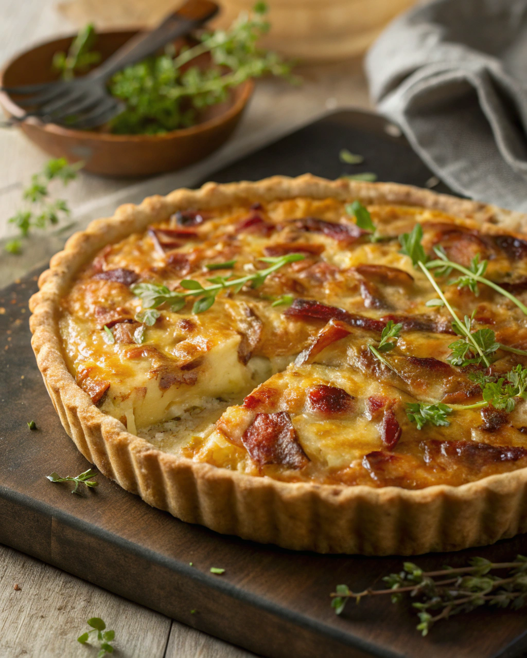 Quiche Façon Tartiflette : Lalliance parfaite entre quiche et montagne