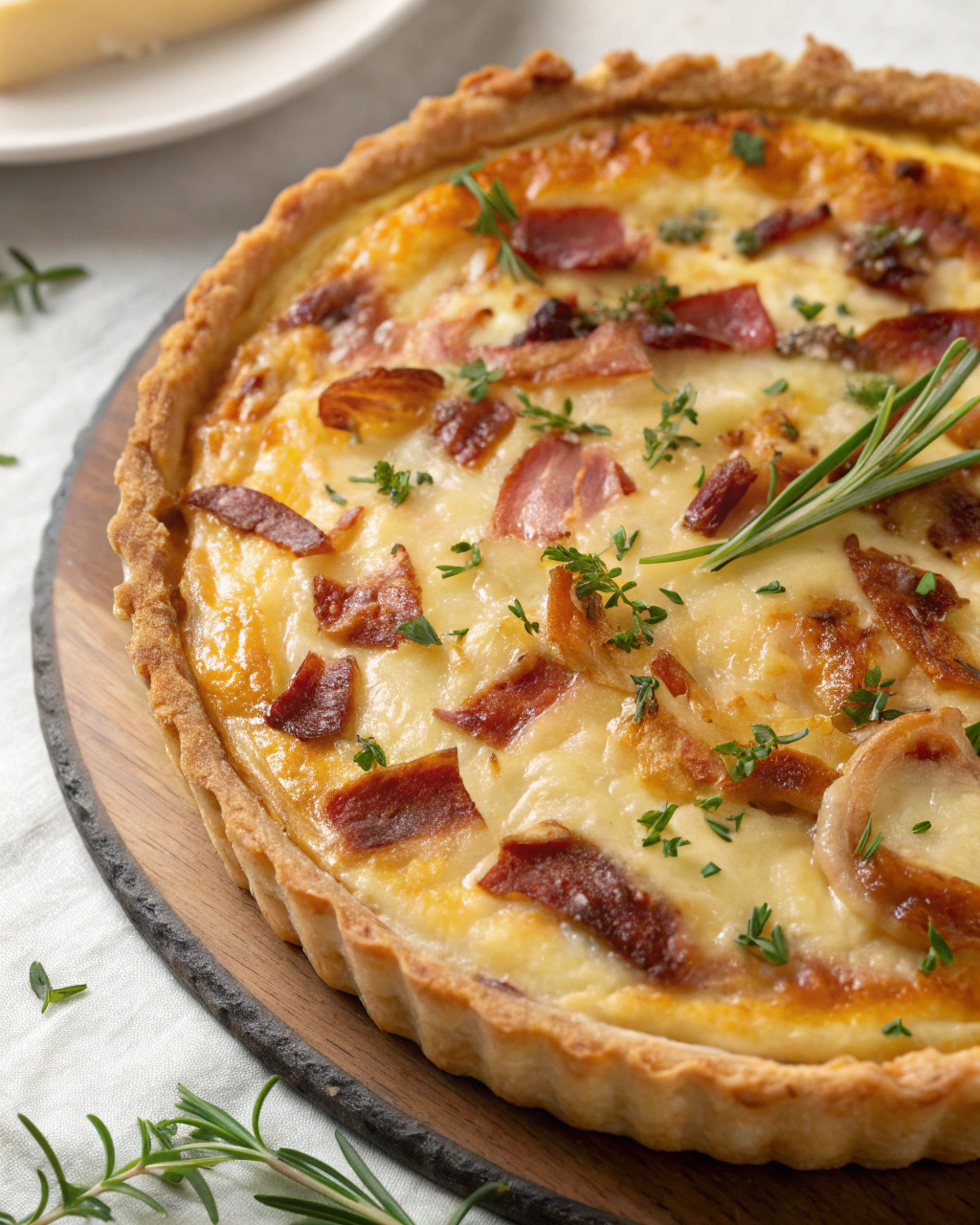 Tarte au camembert et aux lardons : une recette rustique et fondante à souhait
