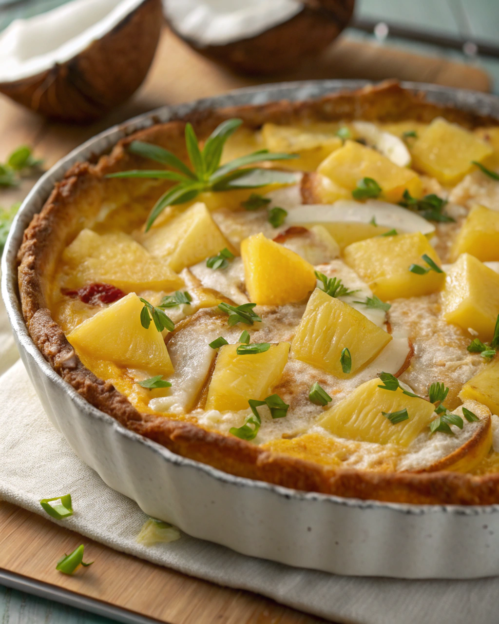 Clafoutis Ananas-Coco Tropical