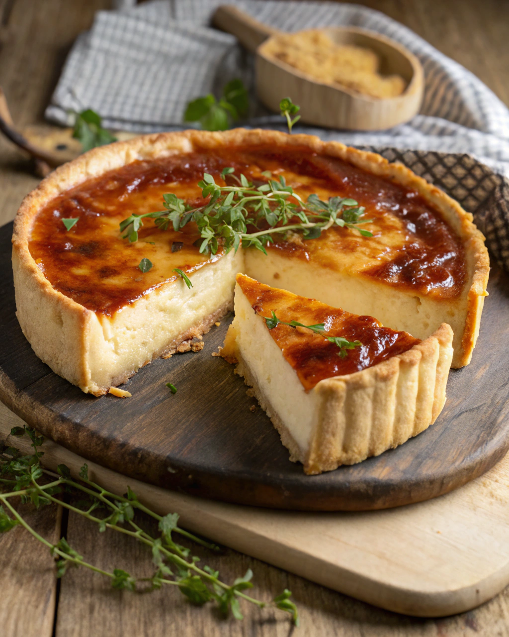 Flan du Boulanger le Vrai  Haut et Crémeux à Souhait !