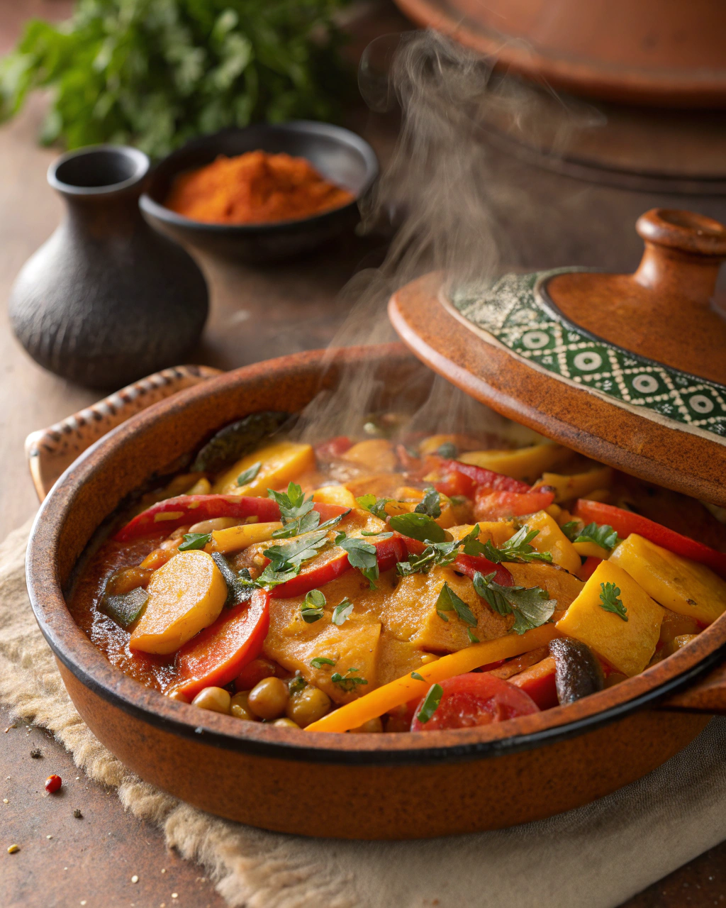 Tajine de légumes aux épices douces