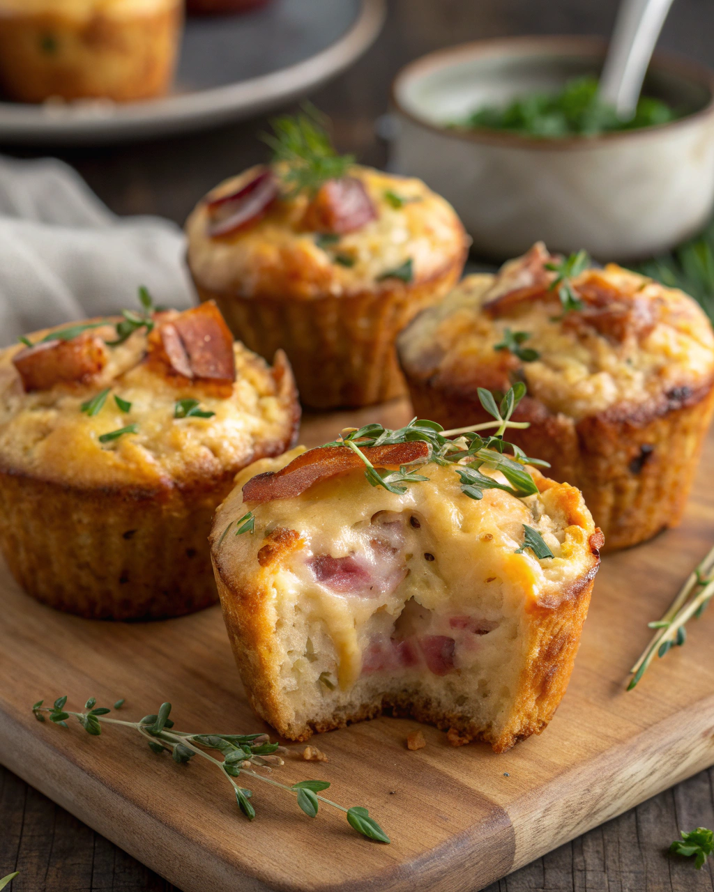 Muffins au Jambon et Kiri