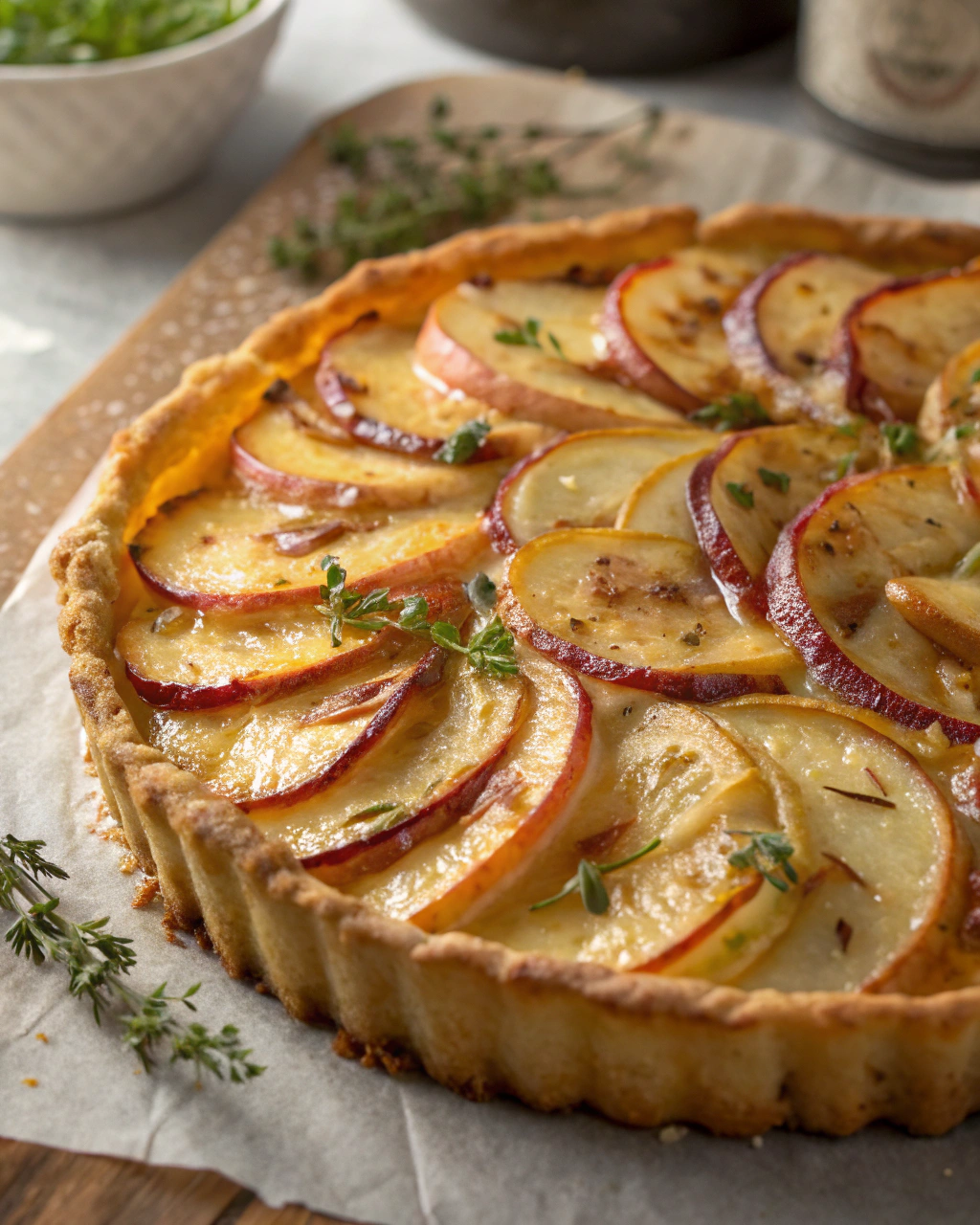 Tarte aux Pommes de Terre et Oignons