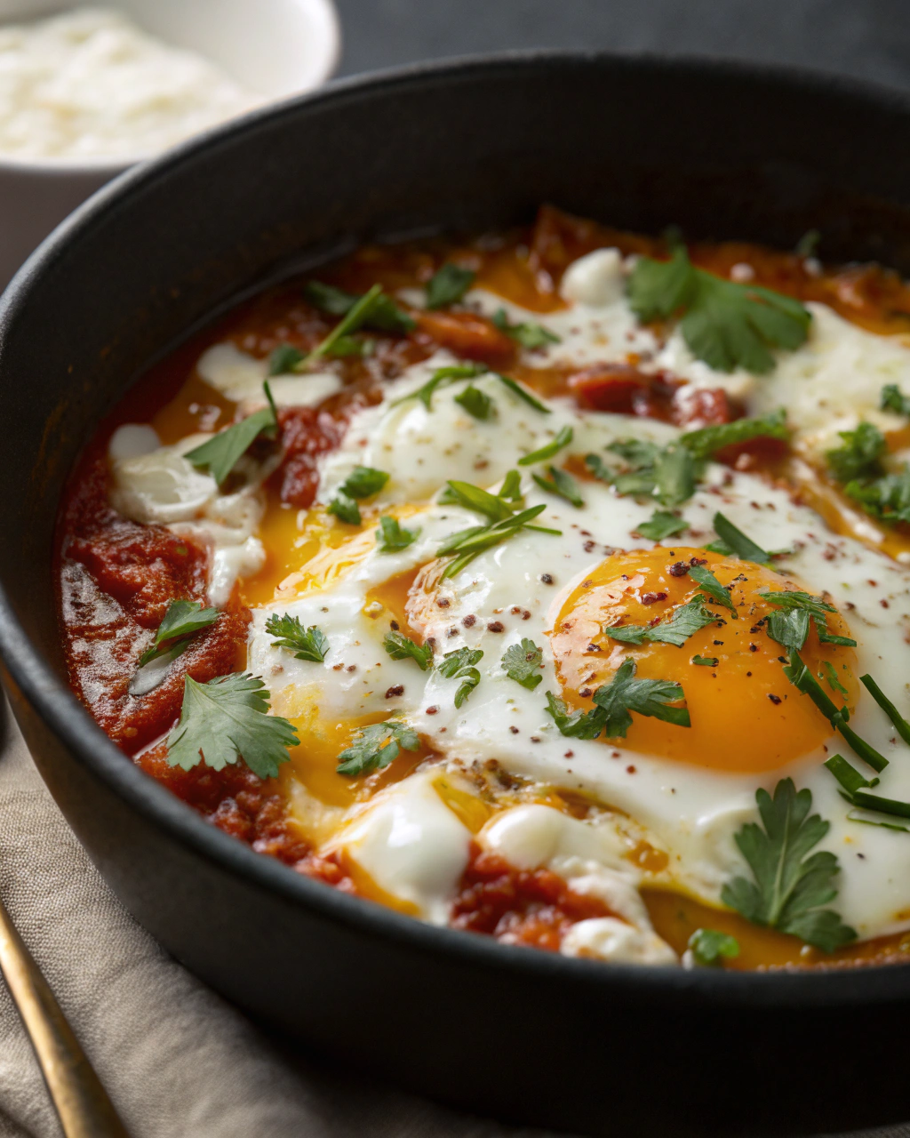 Avec un œuf et un yaourt