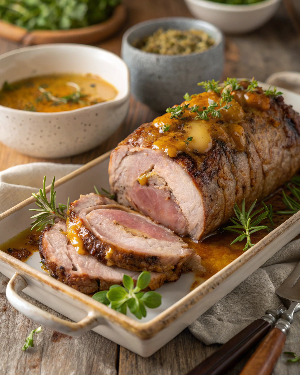 Gigot de Sanglier au Miel et à la Moutarde