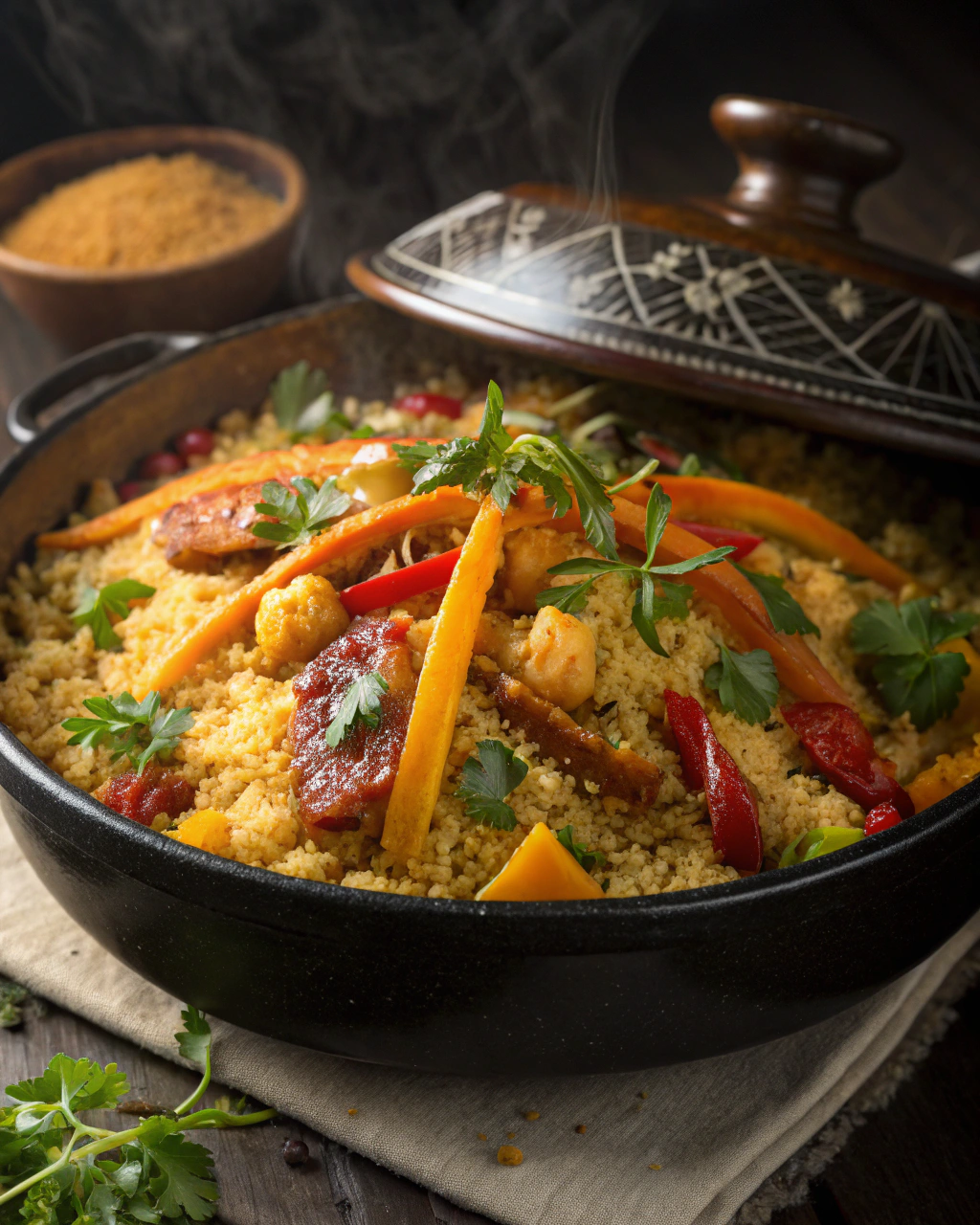 Couscous Marocain aux 7 Légumes