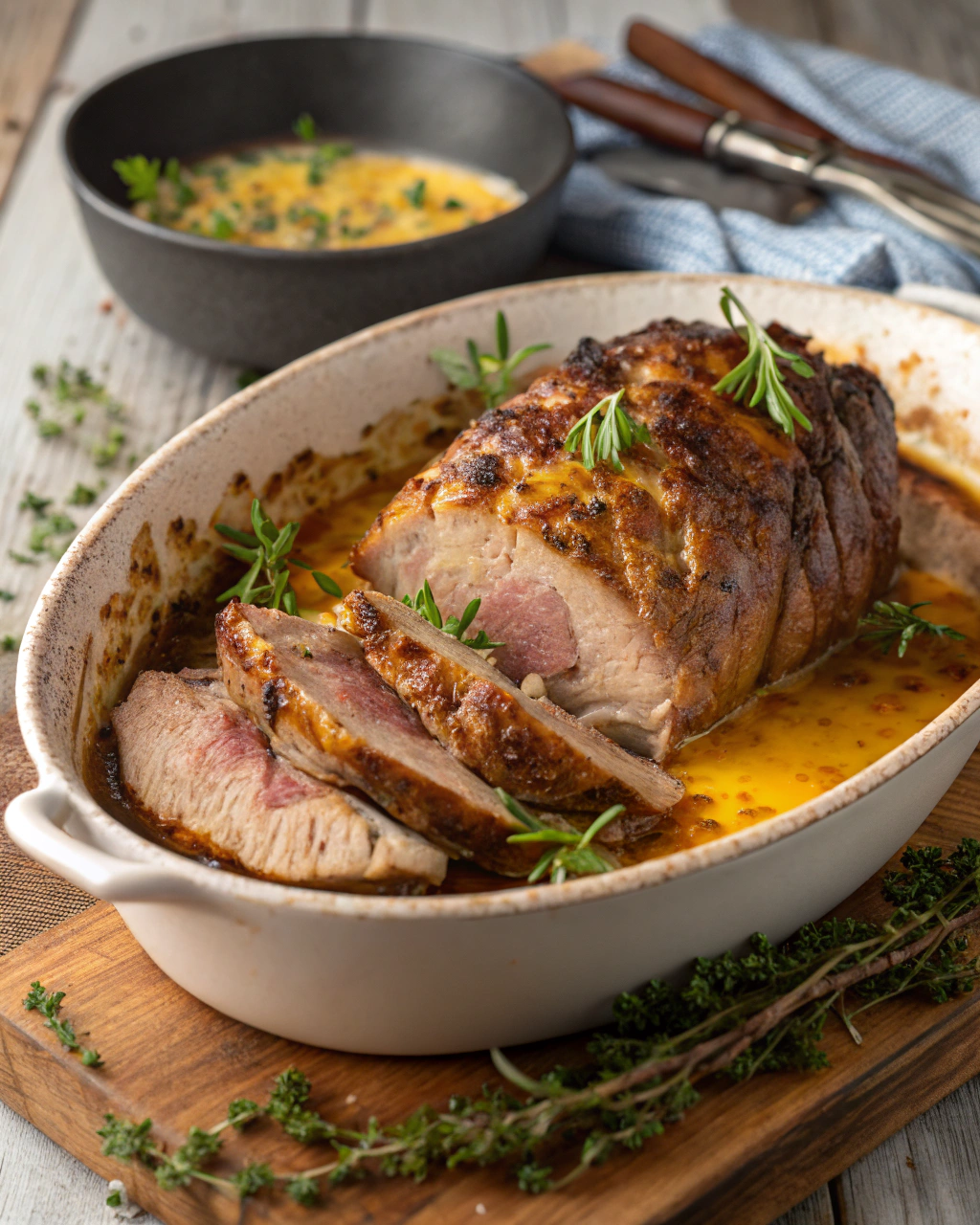 Gigot de Sanglier au Miel et à la Moutarde