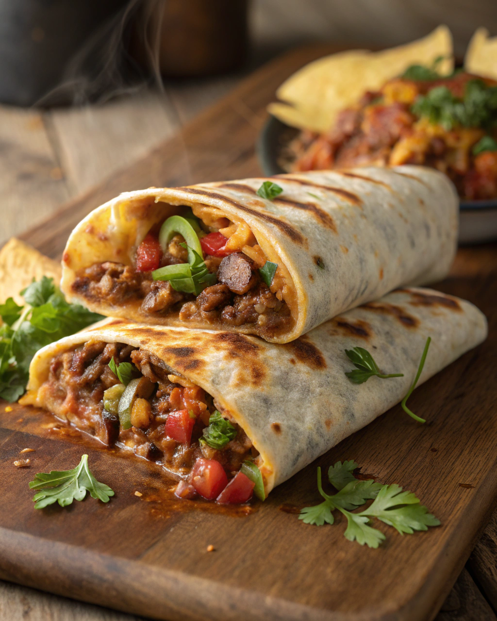 Tortilla à la viande hachée