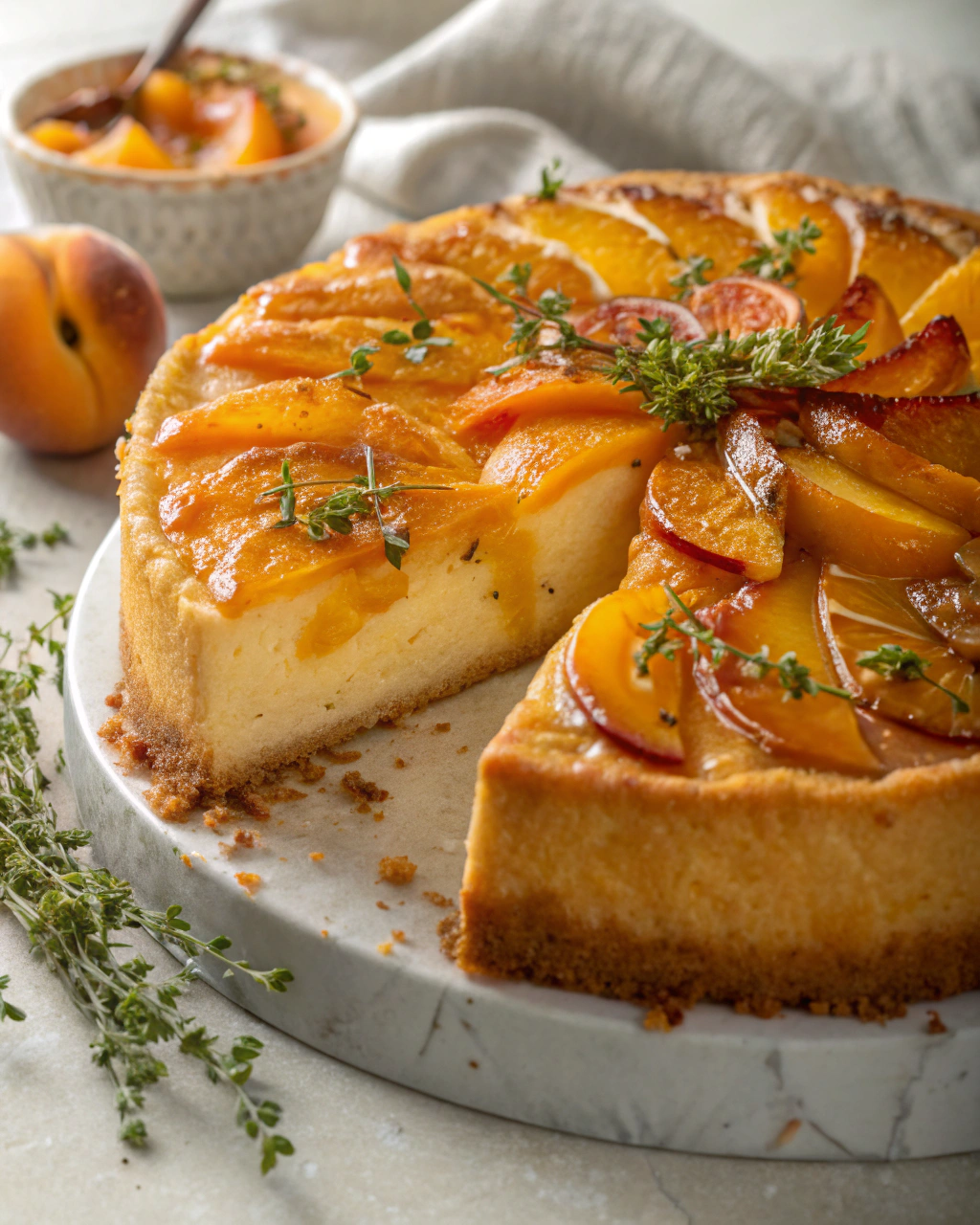 Gâteau Fanta aux pêches