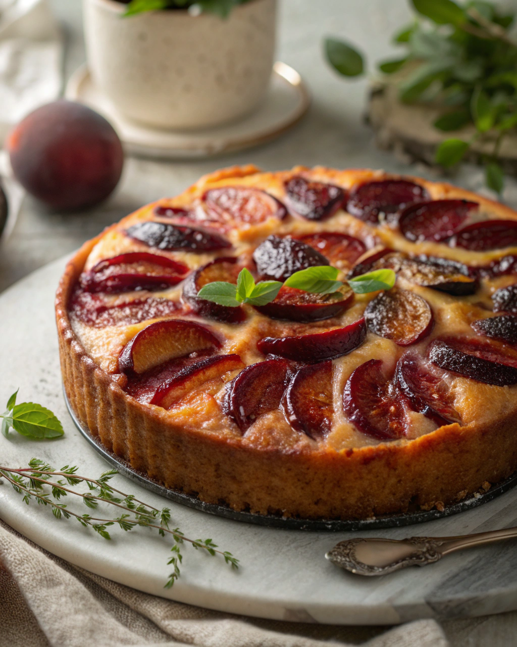 Gâteau aux prunes rapide