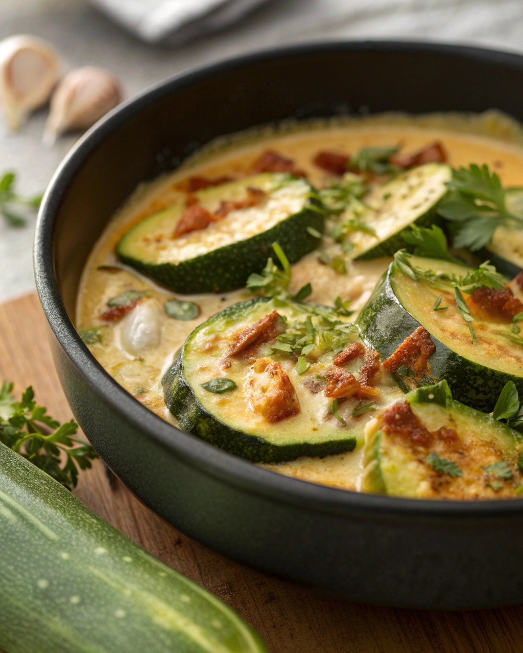 Courgettes au lait coco curry