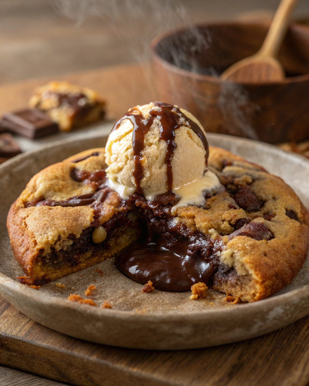 brookies chocolat cookie fondant