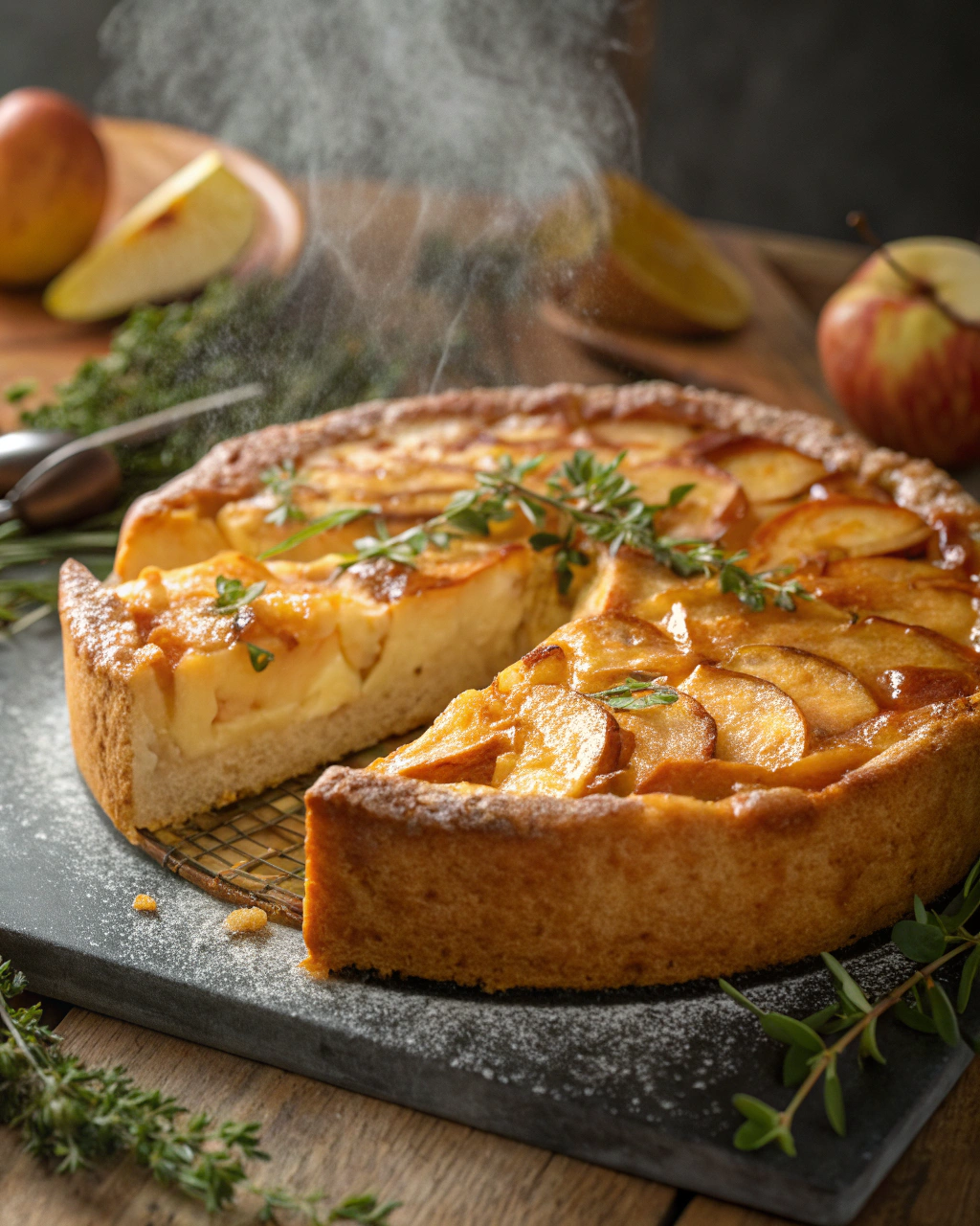 Gâteau aux pommes italien fondant