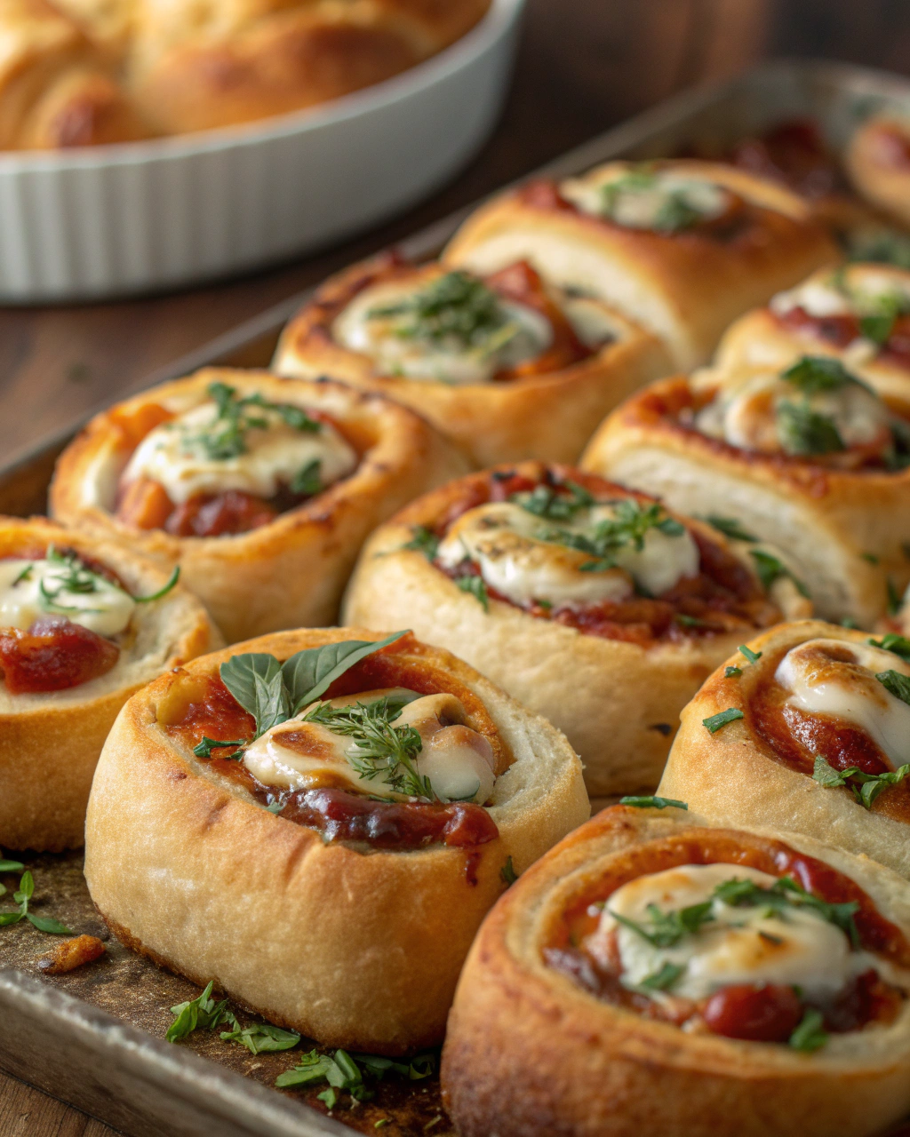 Petits pains roulés de grand-mère