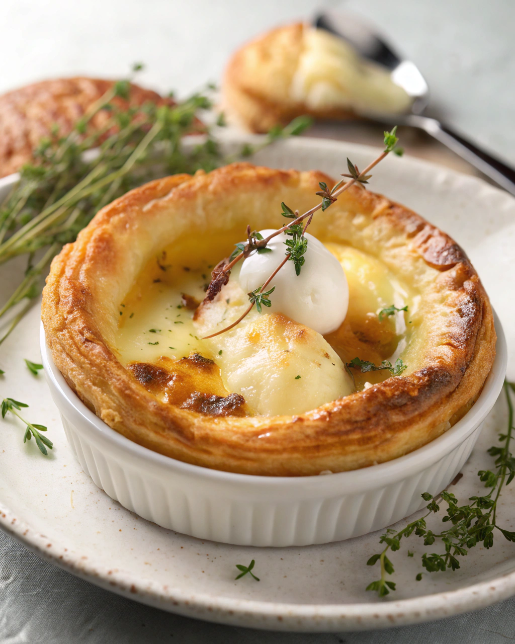 Feuilletés à la crème vanillée