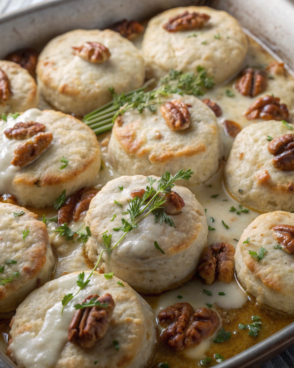 Biscuits aux noix enneigés