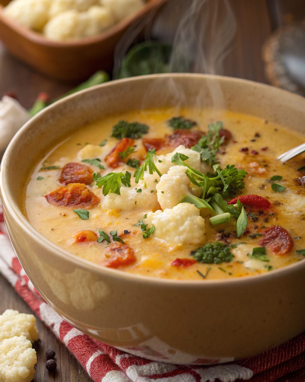 Soupe de chou-fleur saine