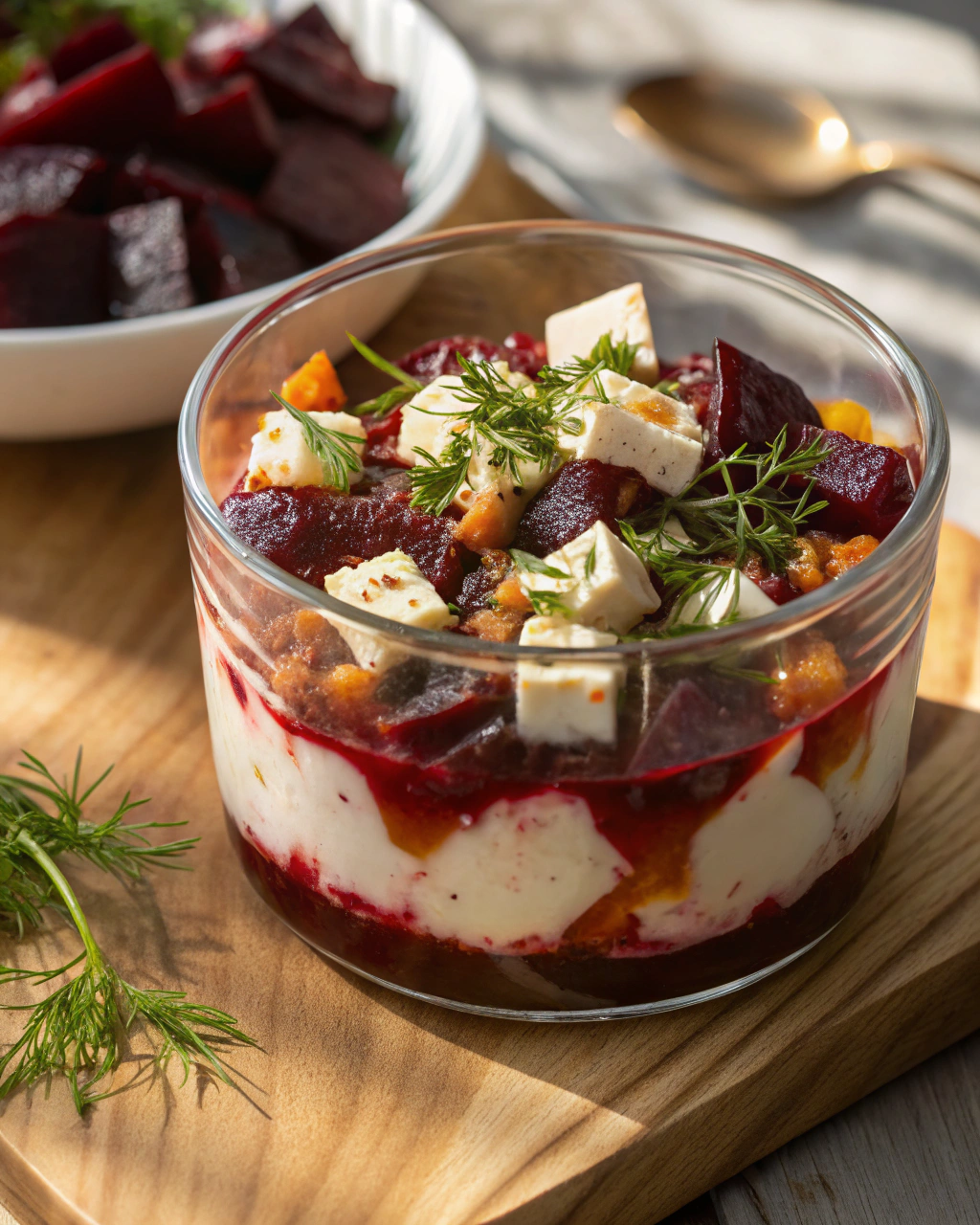 Verrines betterave et feta