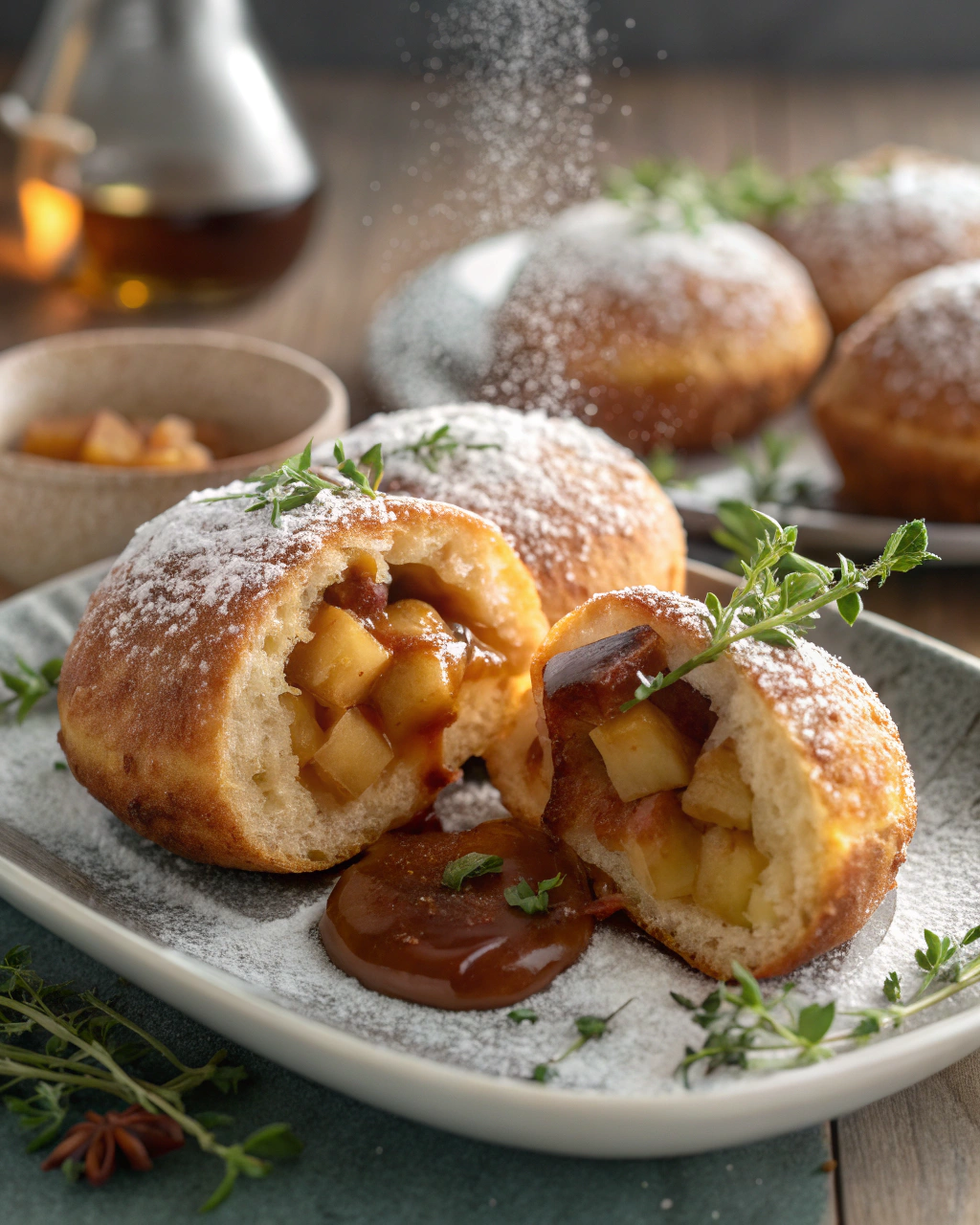 Beignets de pommes à la cannelle