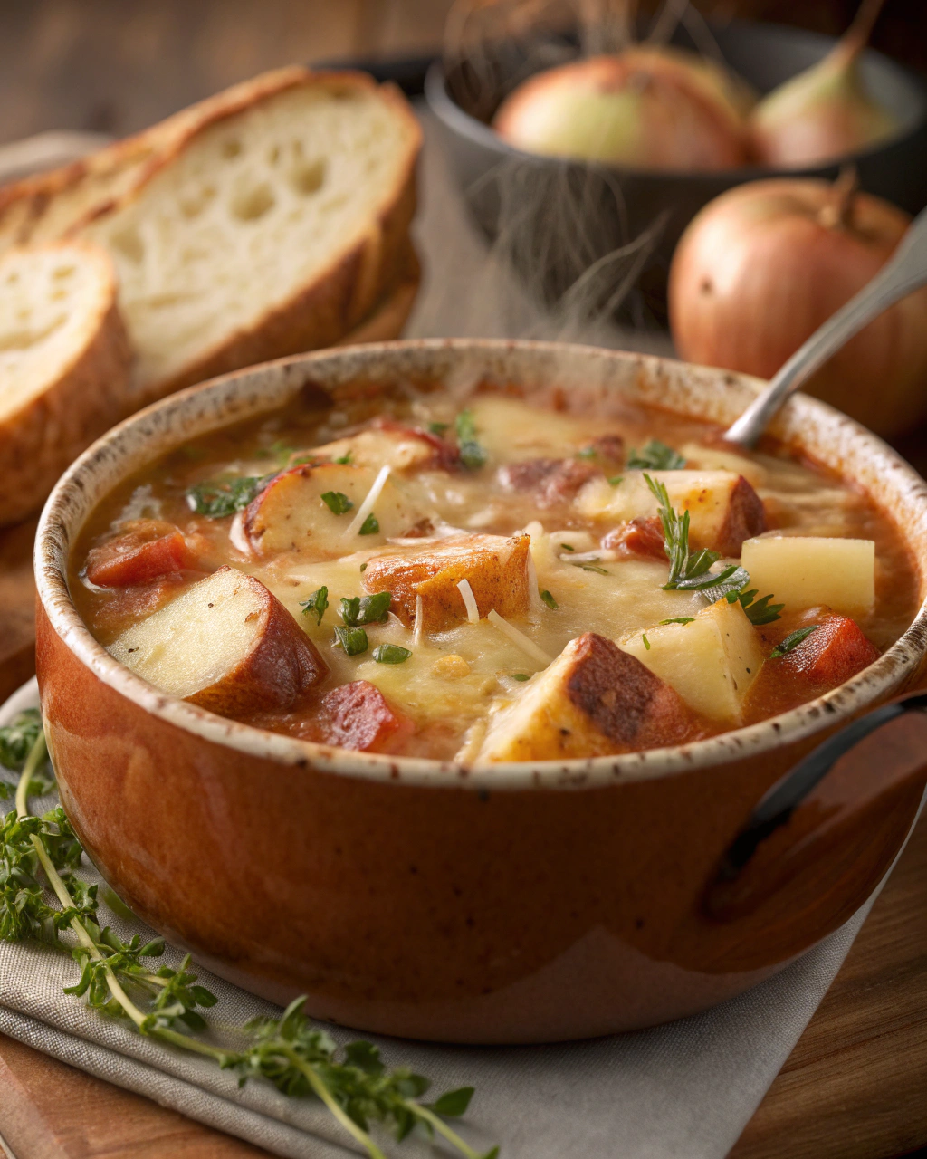 Soupe de pommes de terre réconfortante
