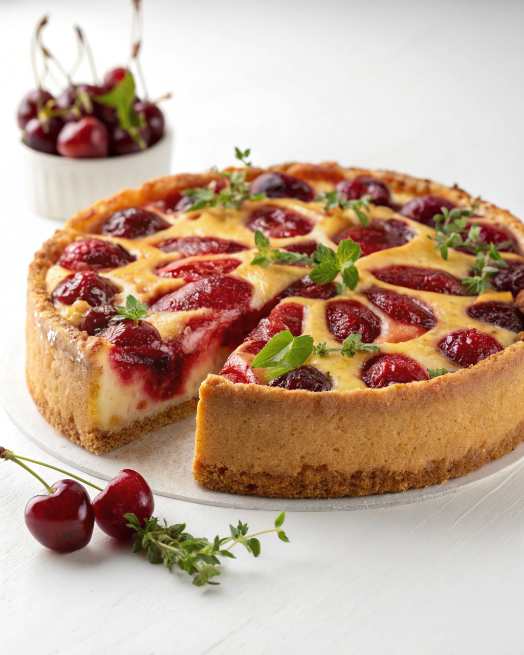 Gâteau Ciel aux cerises