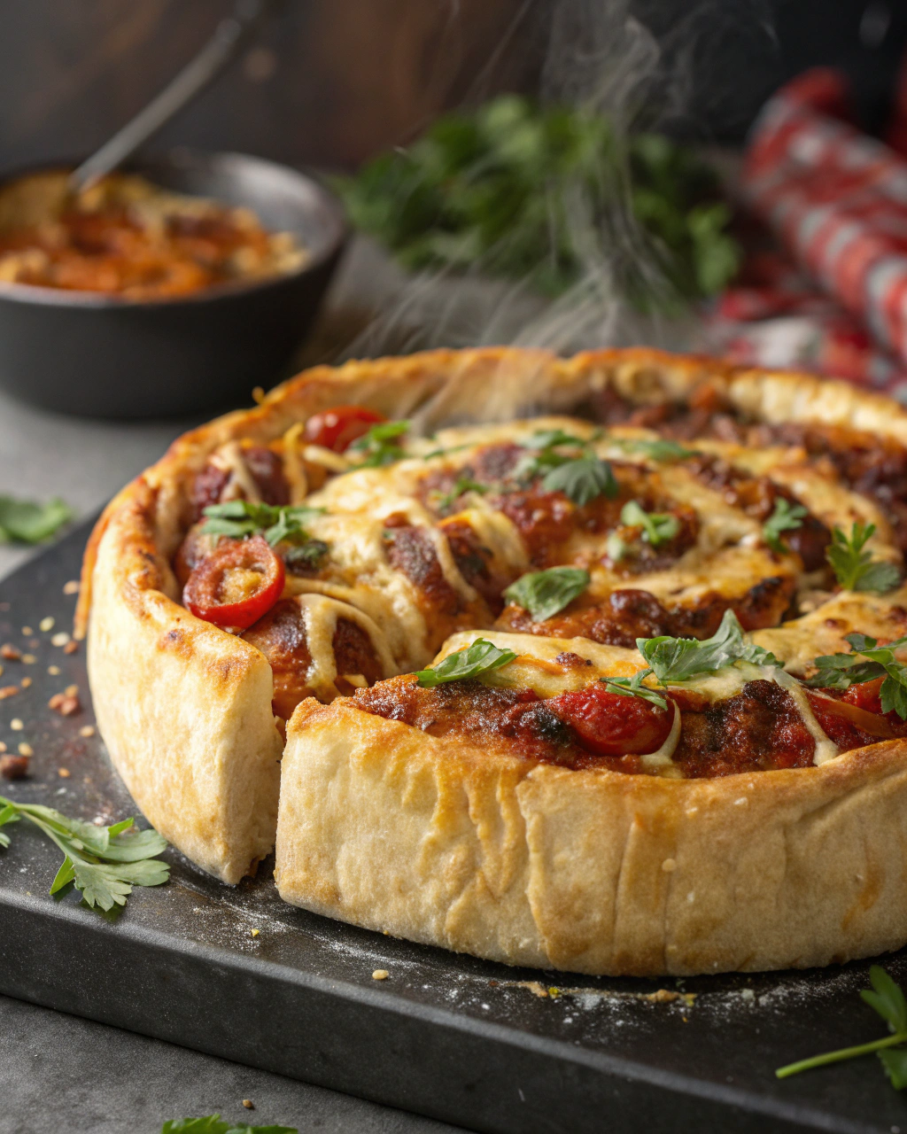 Roulé feuilleté bœuf fromage